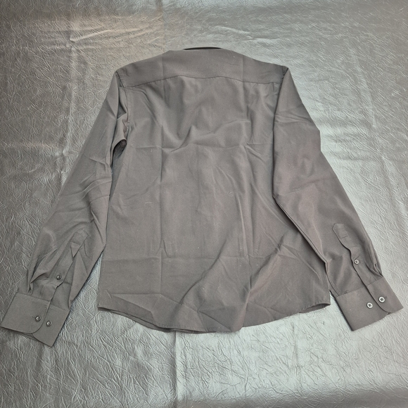 Nautica Black Dress Shirt Long-Sleeved Crisp Fabric - Picture 5 of 5